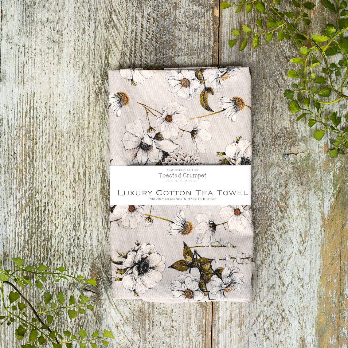 Toasted Crumpet - The Blanc Collection (Stone) Tea Towel