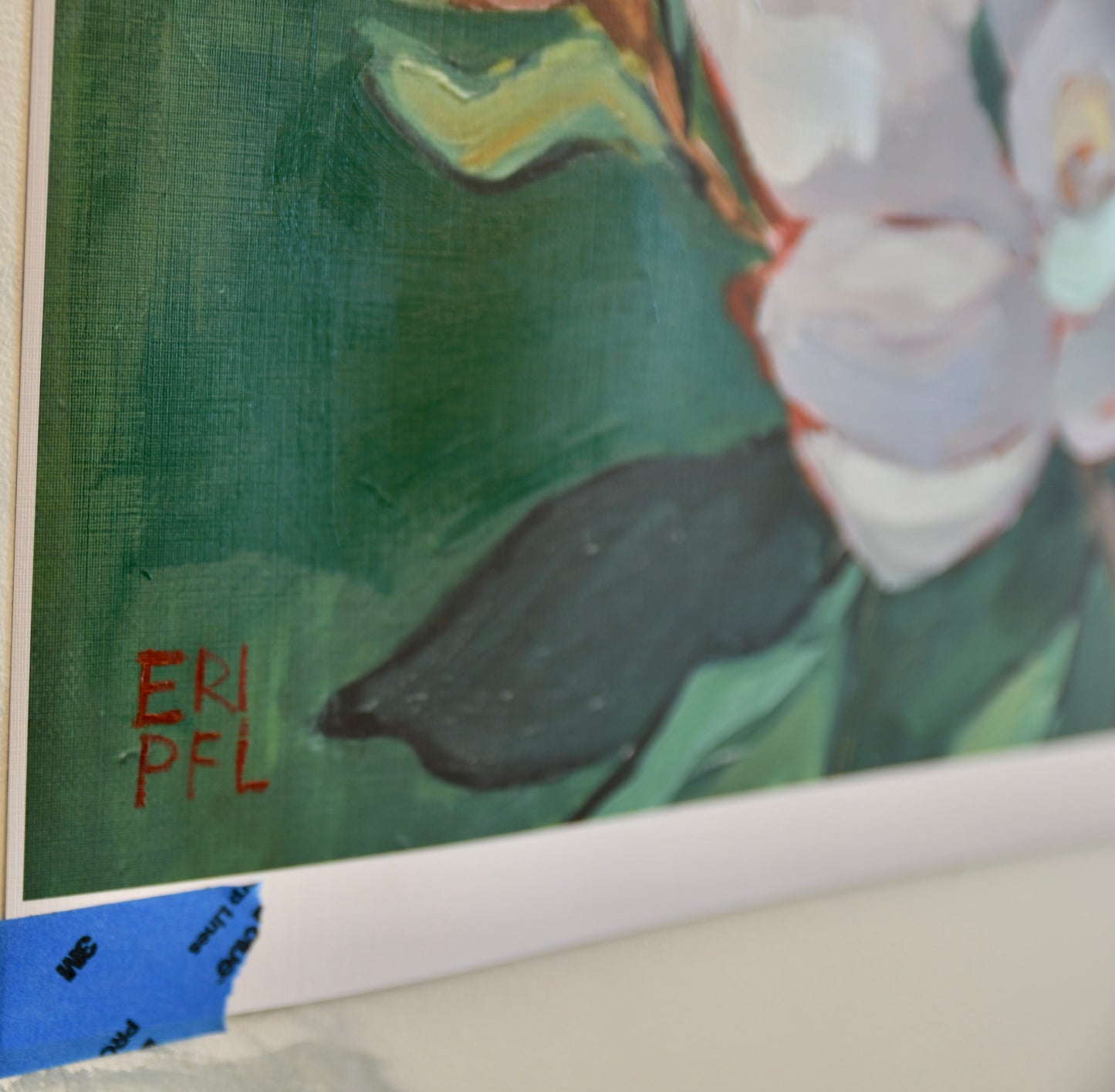 Poetry in Green - Embellished Signed Print