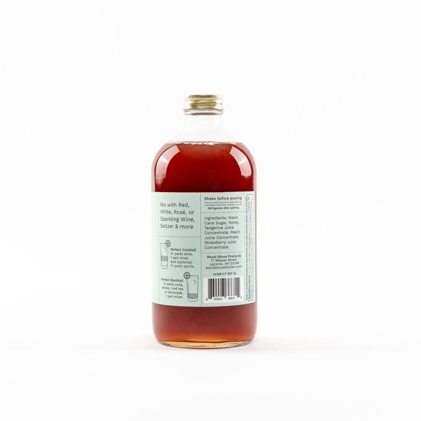 Wood Stove Kitchen - Sangria Cocktail Mixer and Mocktail Mixer, 16 fl oz