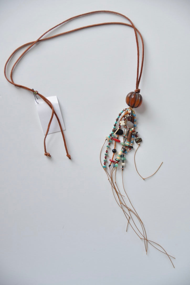 Beaded Tassel Necklace