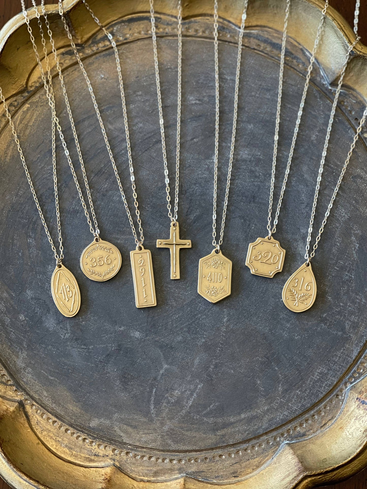 Madison Sterling - 16" - Cross / Titus 3:4-5 (Original Pendant Necklace)