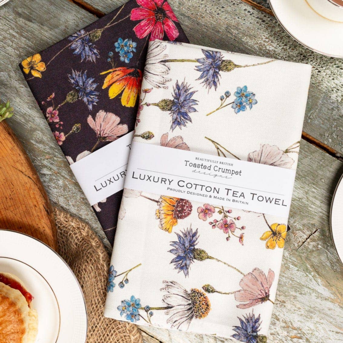 Toasted Crumpet - The Regency Gardens (Pure) Tea Towel