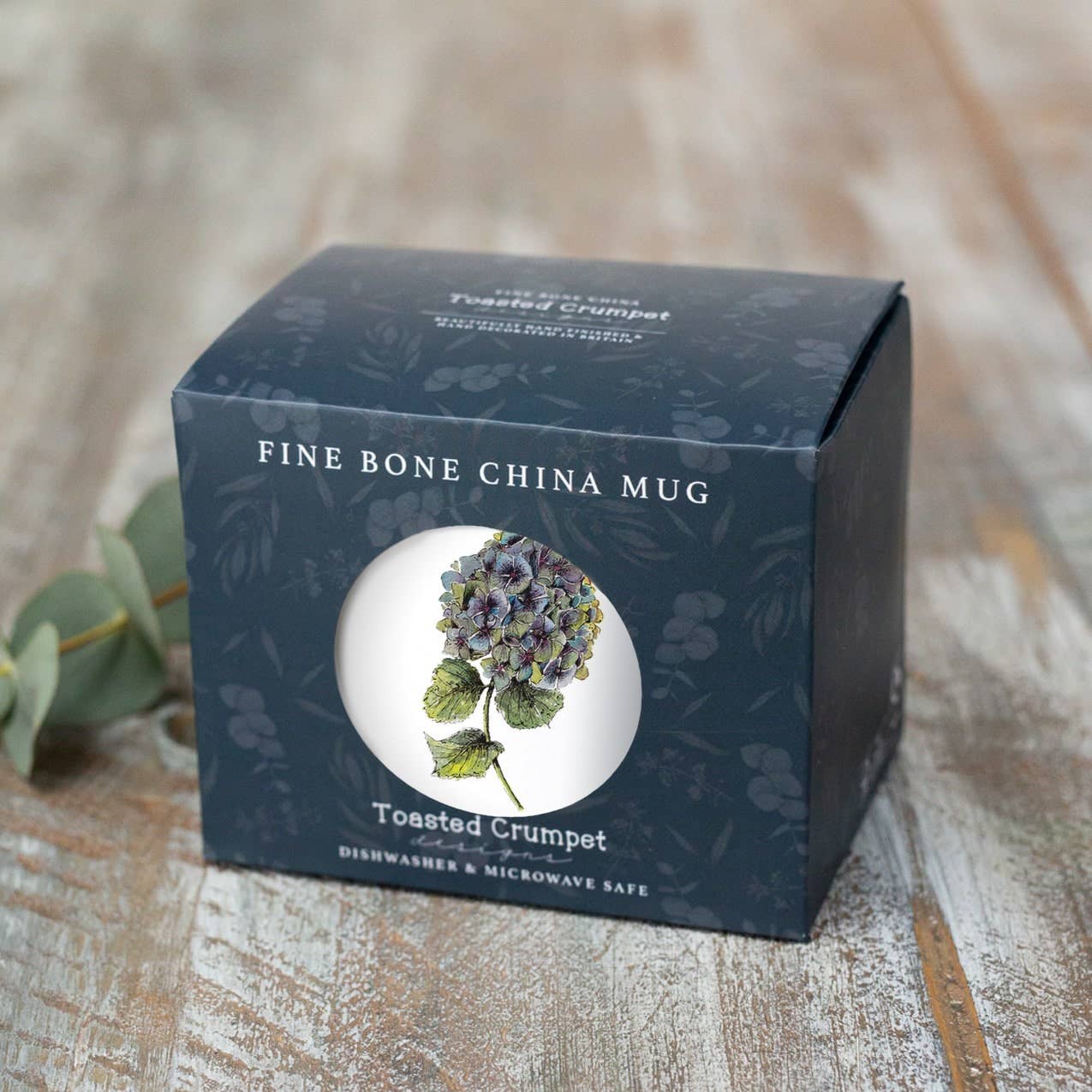 Toasted Crumpet - Hydrangea Mug In A Gift Box