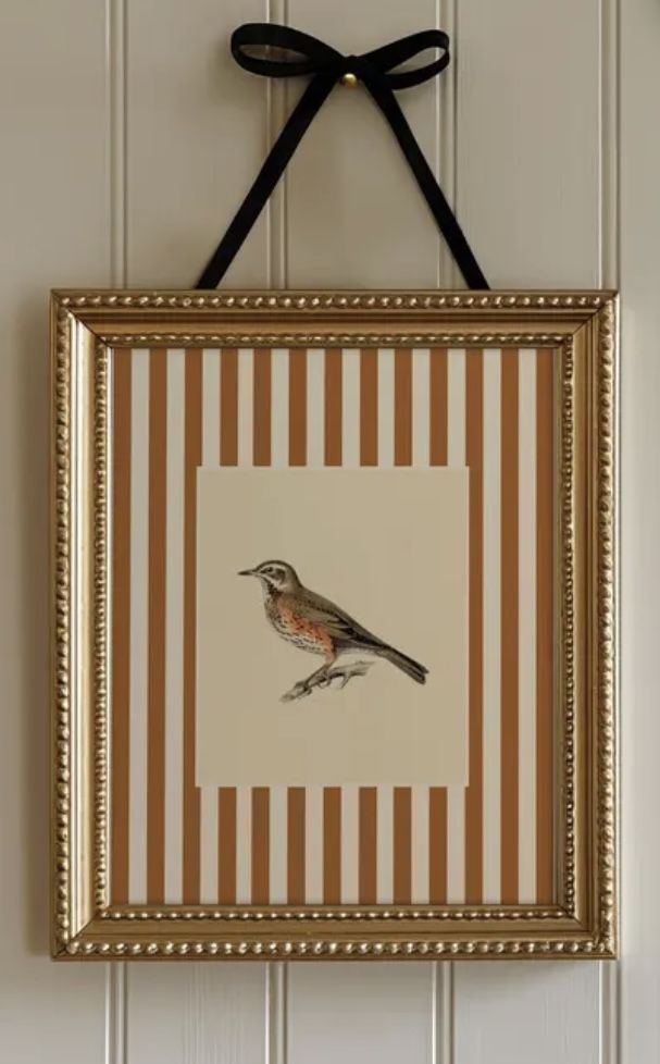 Painted Mat and Frame Patterned Artwork