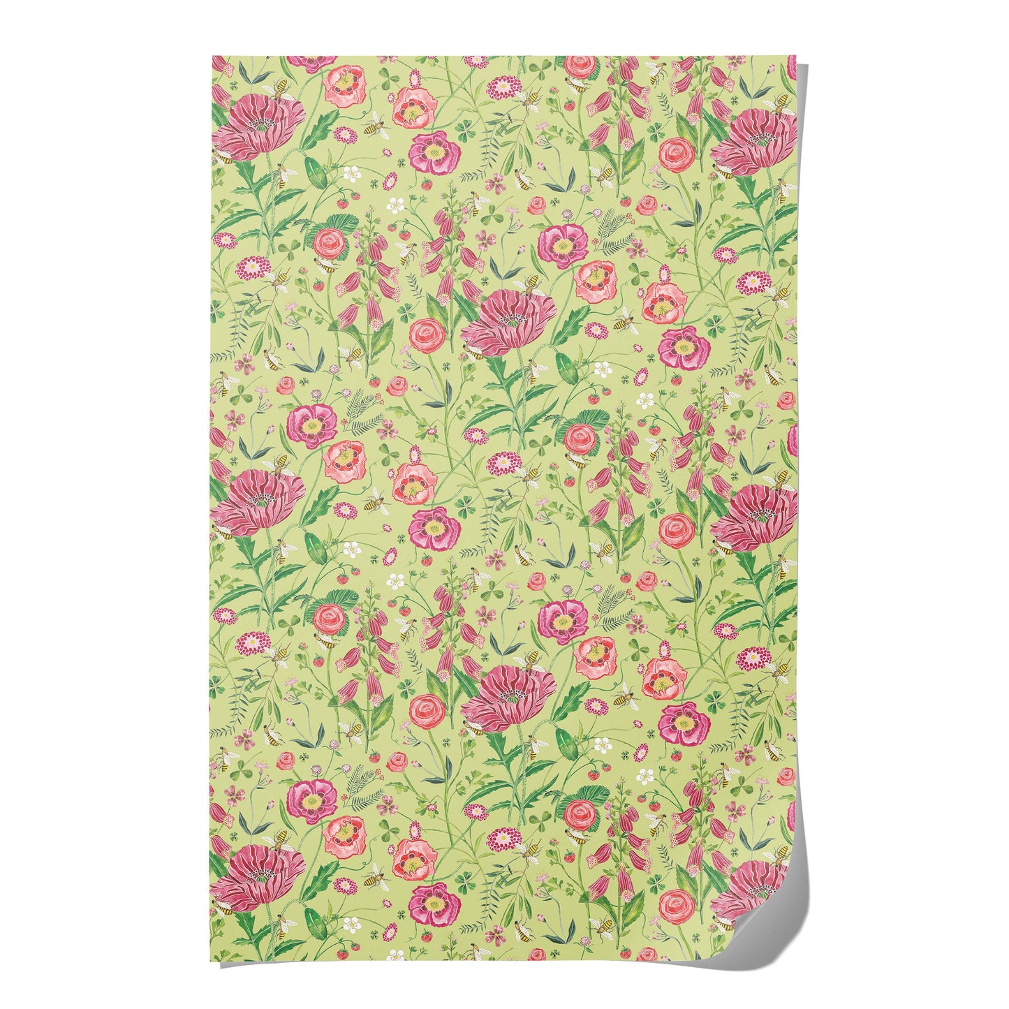 Red Cap Cards - Bees wrapping paper