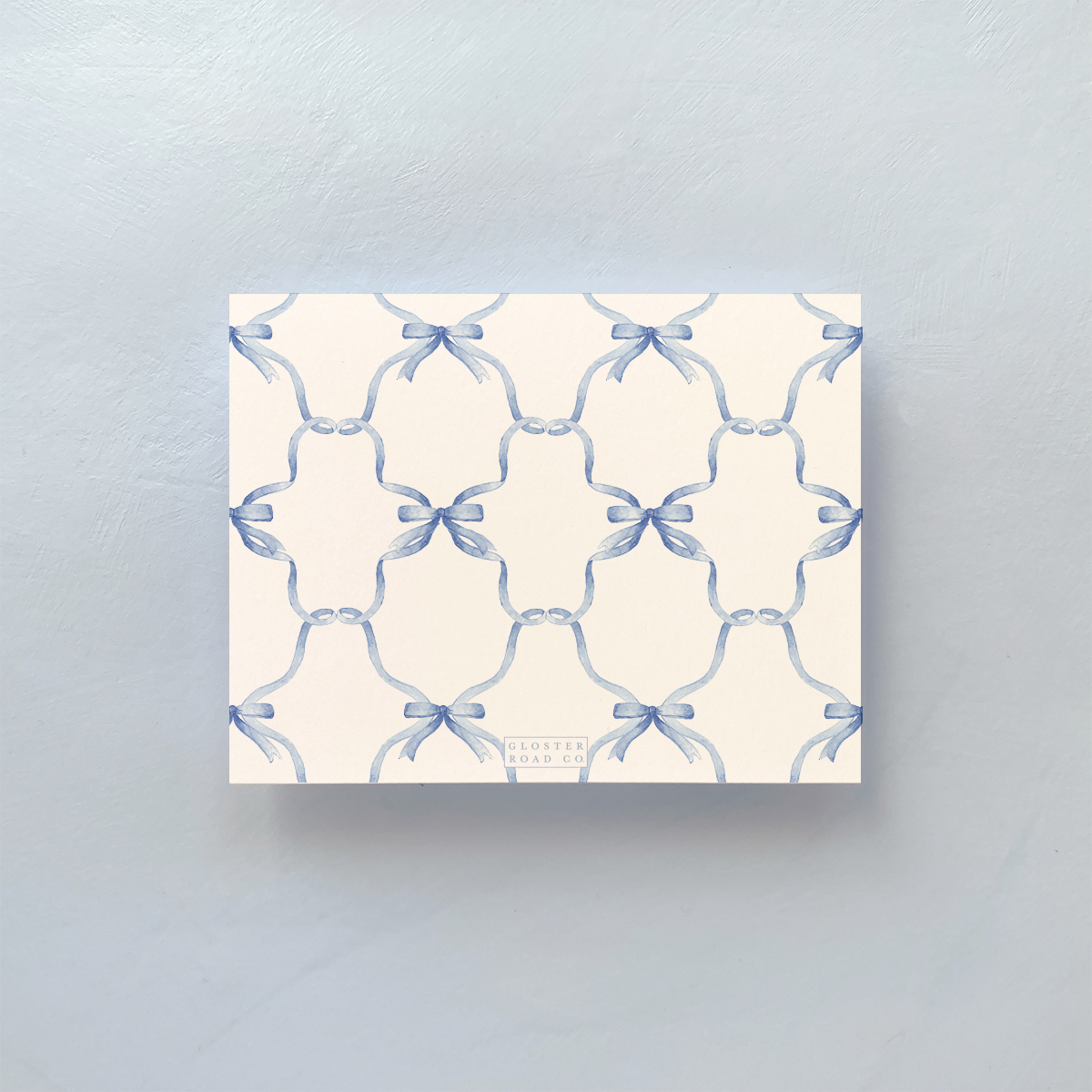Gloster Road - Blue Bow Notecard Set