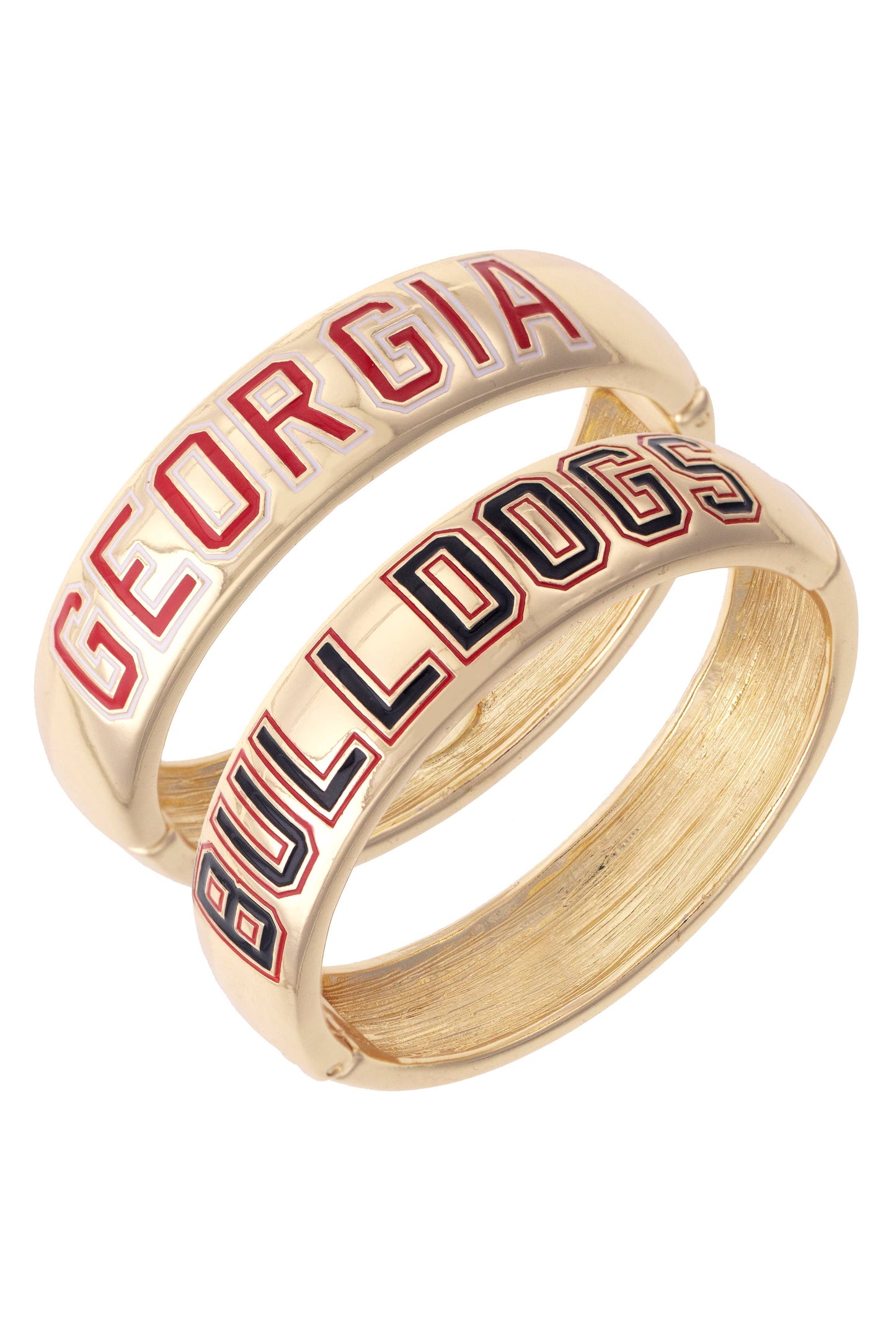 Canvas Style - Georgia Bulldogs Polished Metal Hinge Bangle
