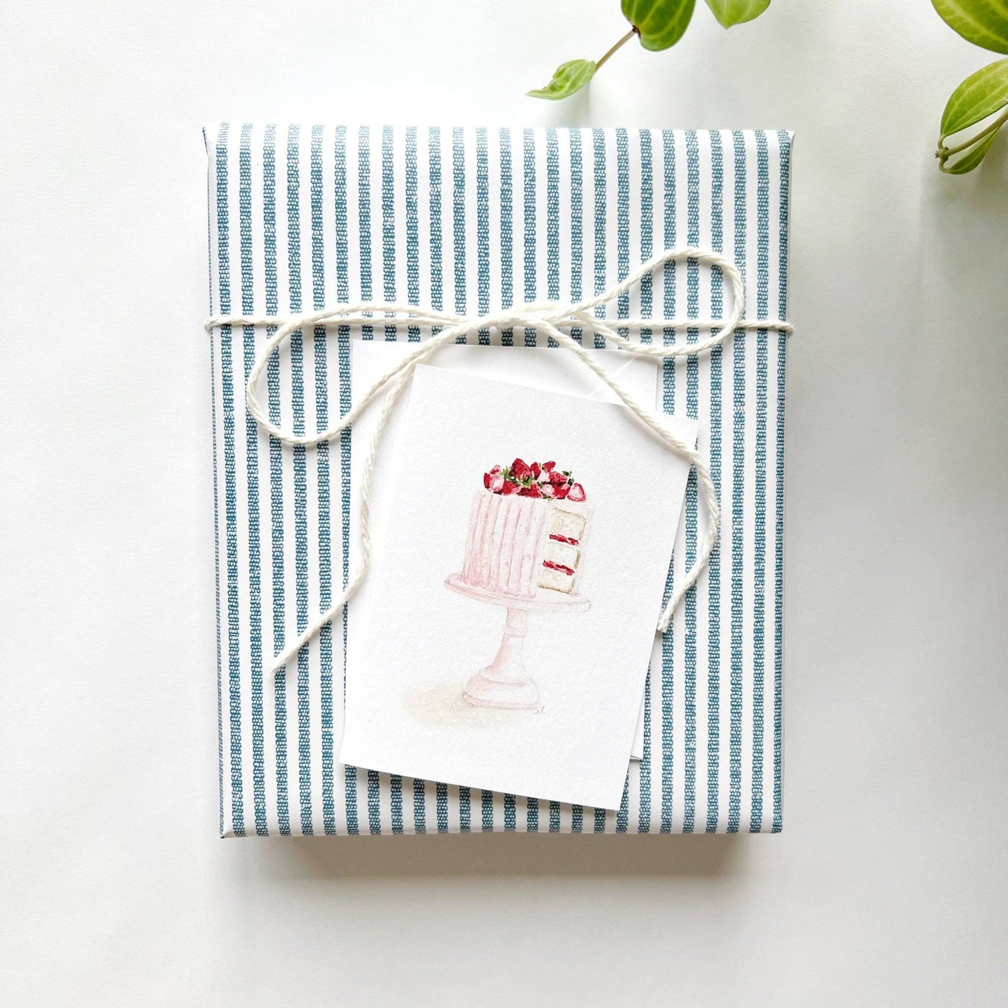 emily lex studio - Pink cake mini notecard