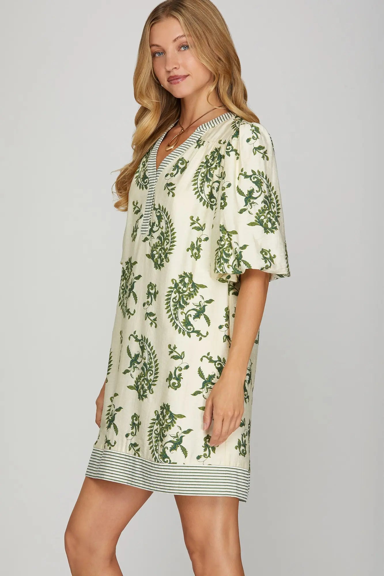 Meadow Bubble Sleeve Dress