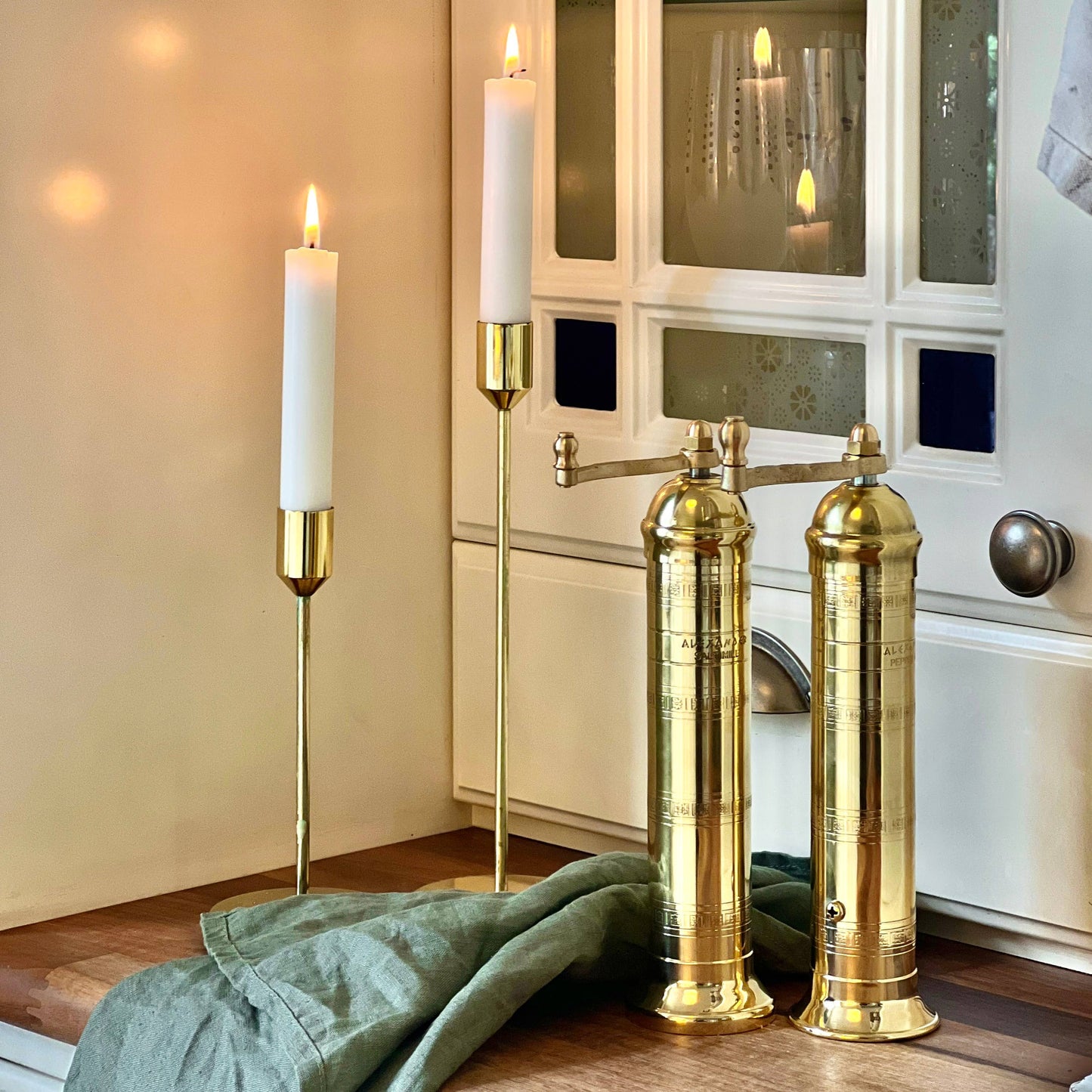 Rune-Jakobsen Desig: 'Brass Mill' - 9" pepper grinder