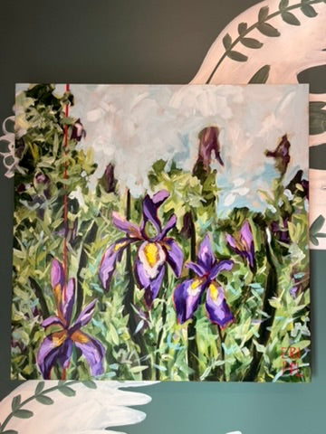 Wild Irises - Original Acrylic 24x24"
