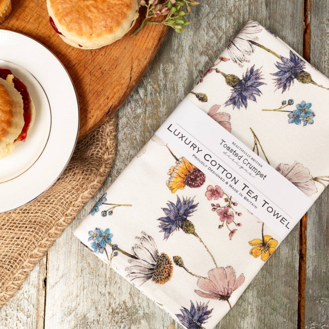 Toasted Crumpet - The Regency Gardens (Pure) Tea Towel