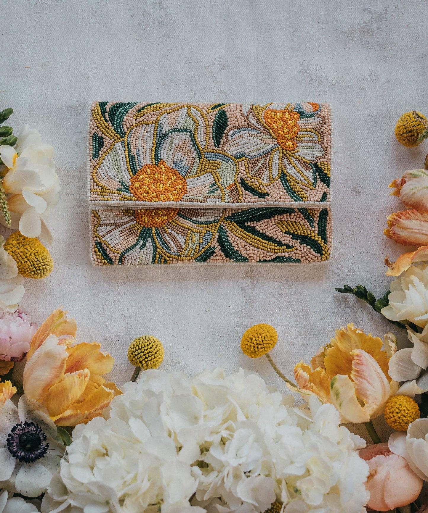 GraceLaced by Ruth Chou Simons - Claire de Lune Beaded Clutch