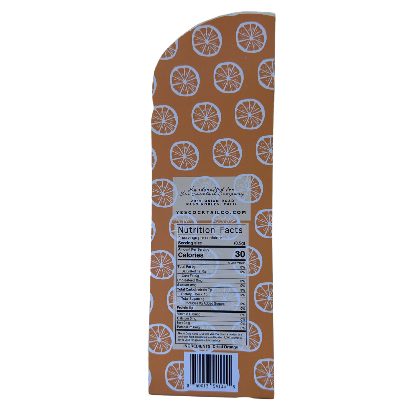 Yes Cocktail Co - Dehydrated Cocktail Garnishes: Lemon / Stand up gift pouch