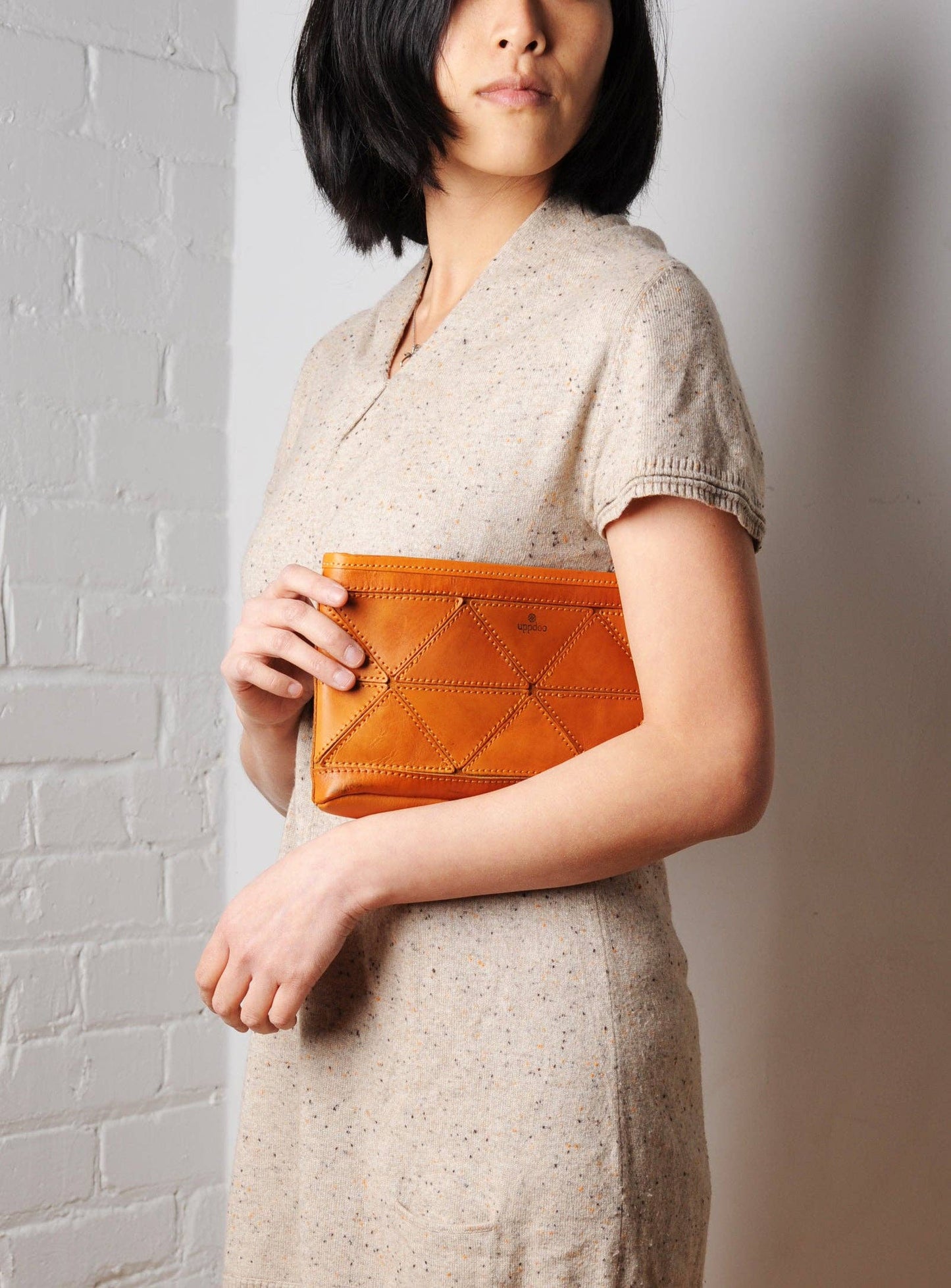 UPPDOO - Origami Clutch / Crossbody Bag - Turmeric