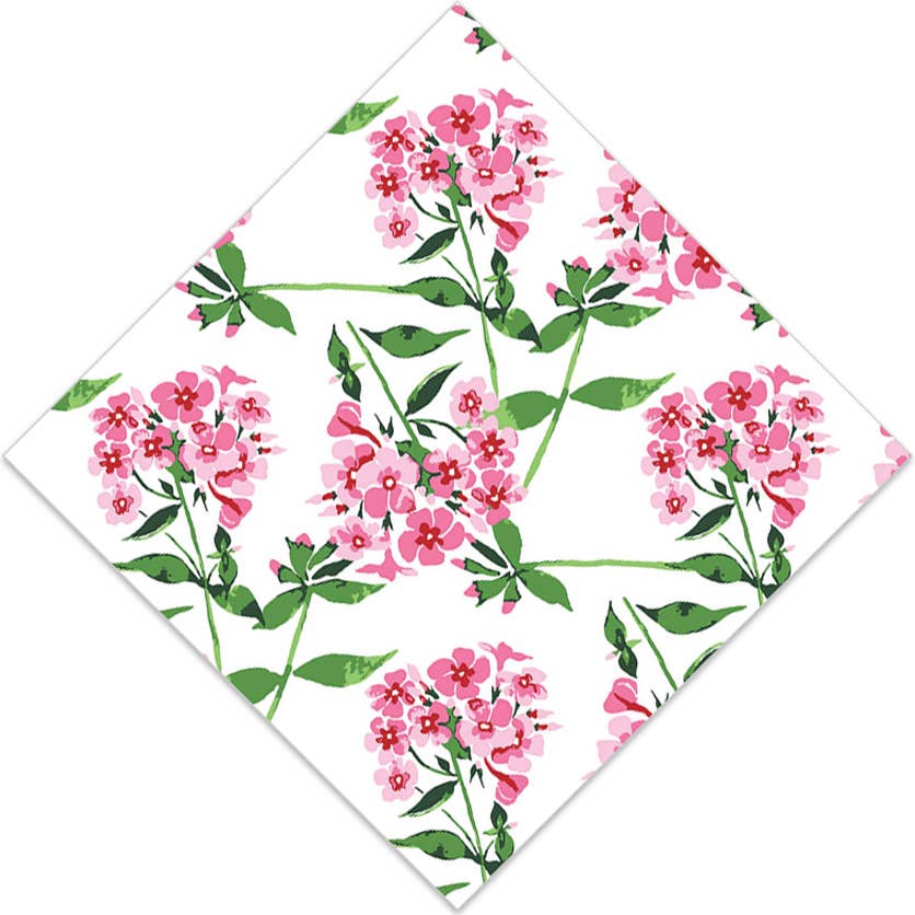 WH Hostess Social Stationery - In Stock WH Paper Cocktail Napkins | Pink Flowers