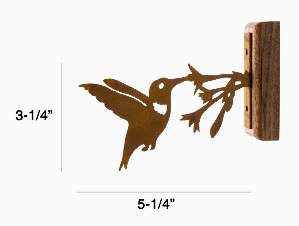 Elegant Garden Design - Hummingbird with Flower Tab