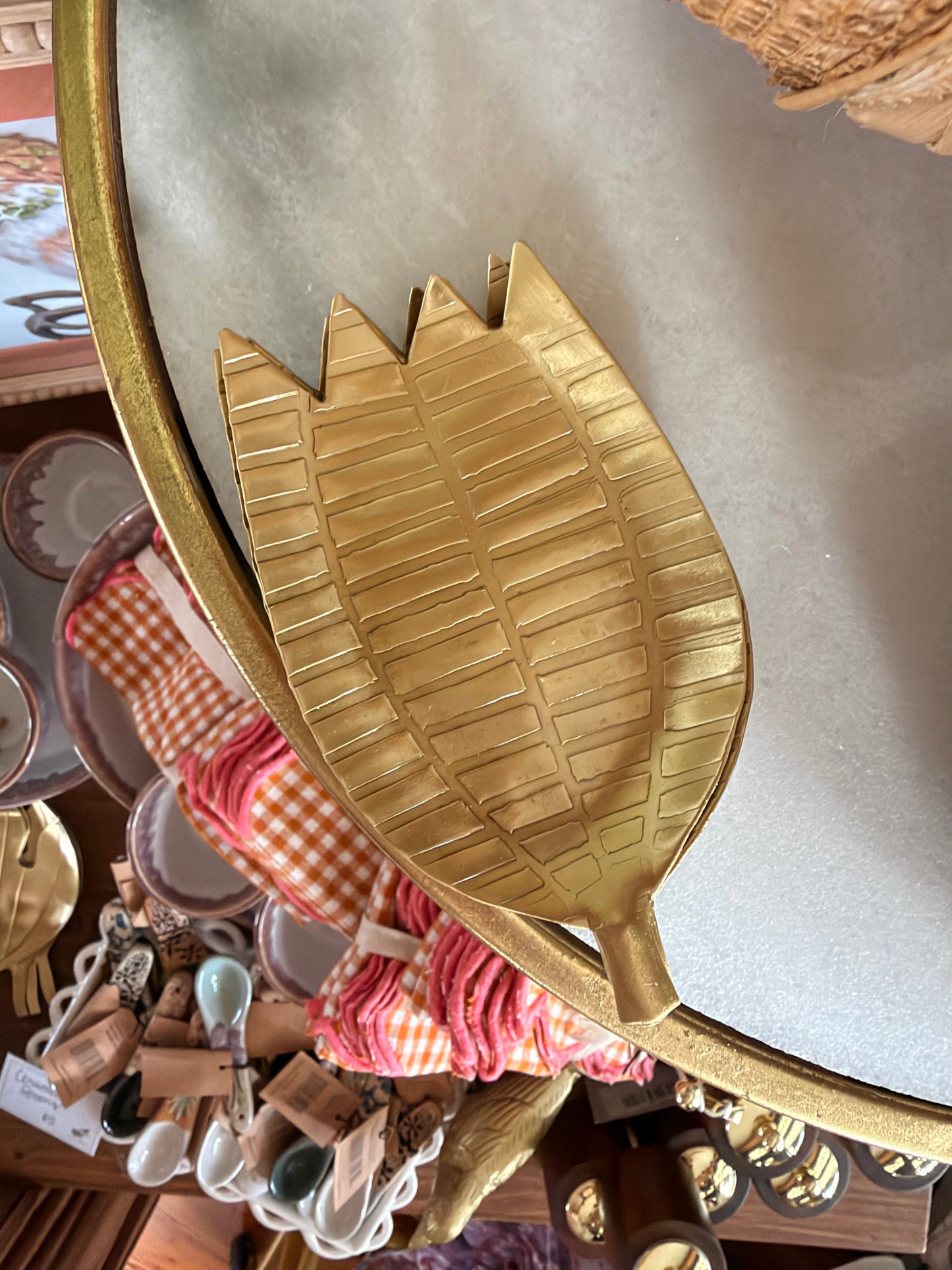 Brass Flower Shaped Dish, 2 Styles