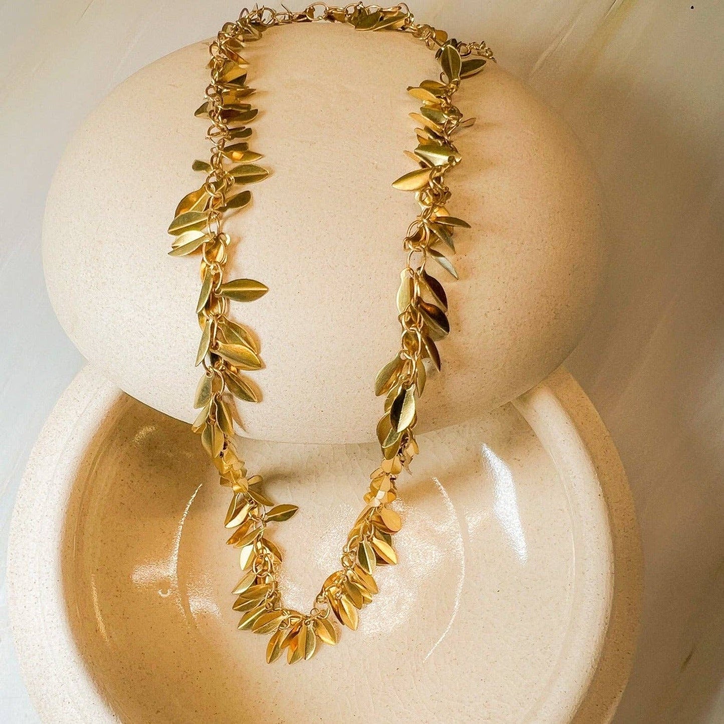 Santore Jewelry Company - Garland Leaf Chain Necklace