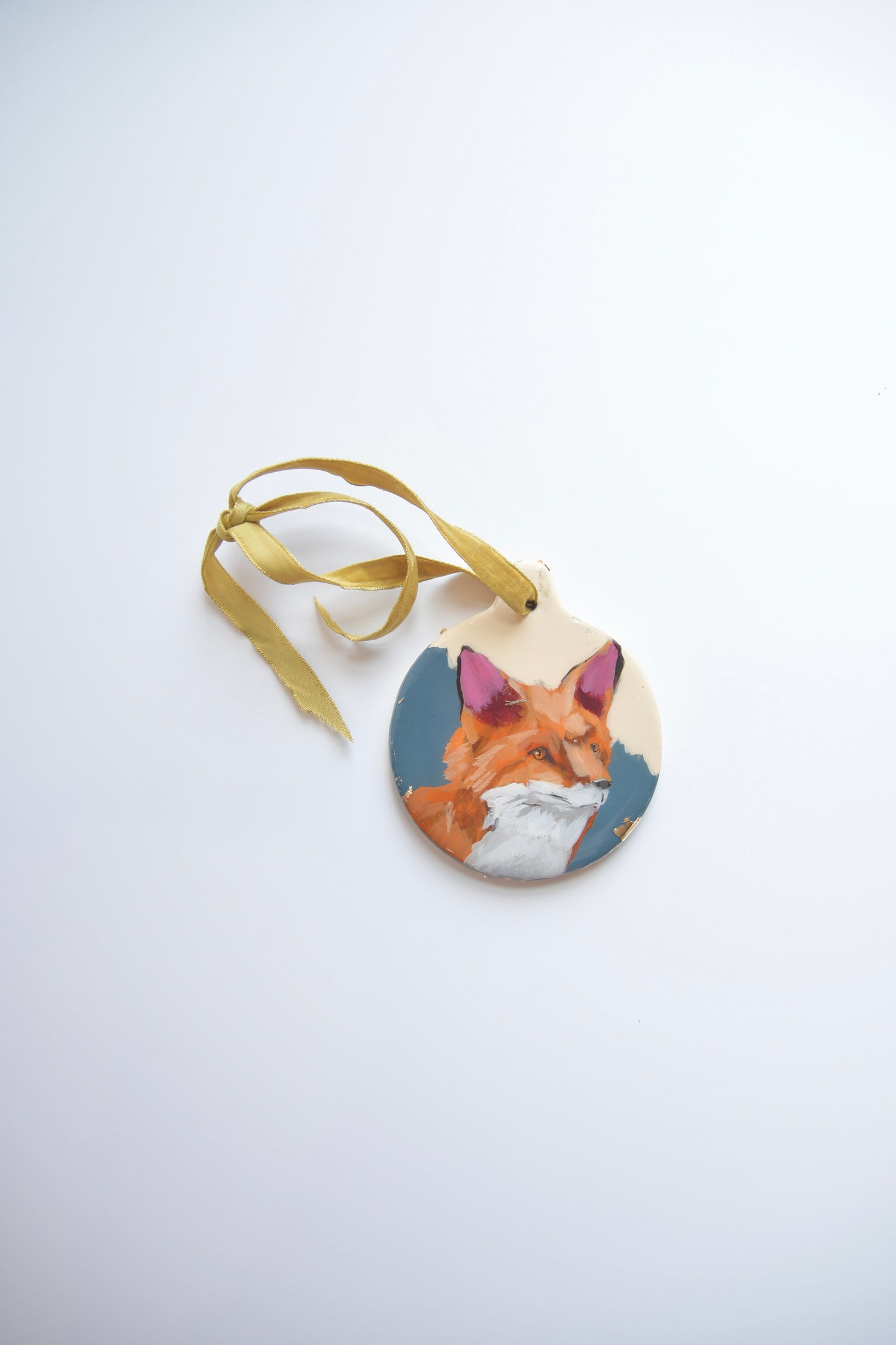 Fox Ceramic Art Ornament