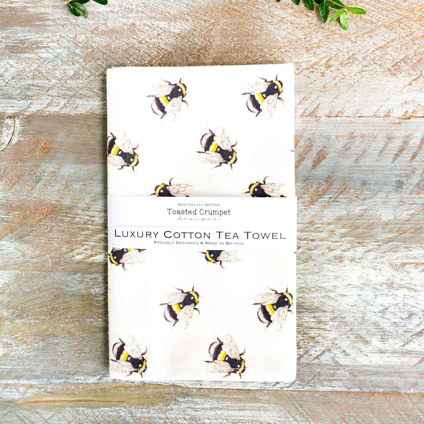 Toasted Crumpet - Bee Pure Tea Towel