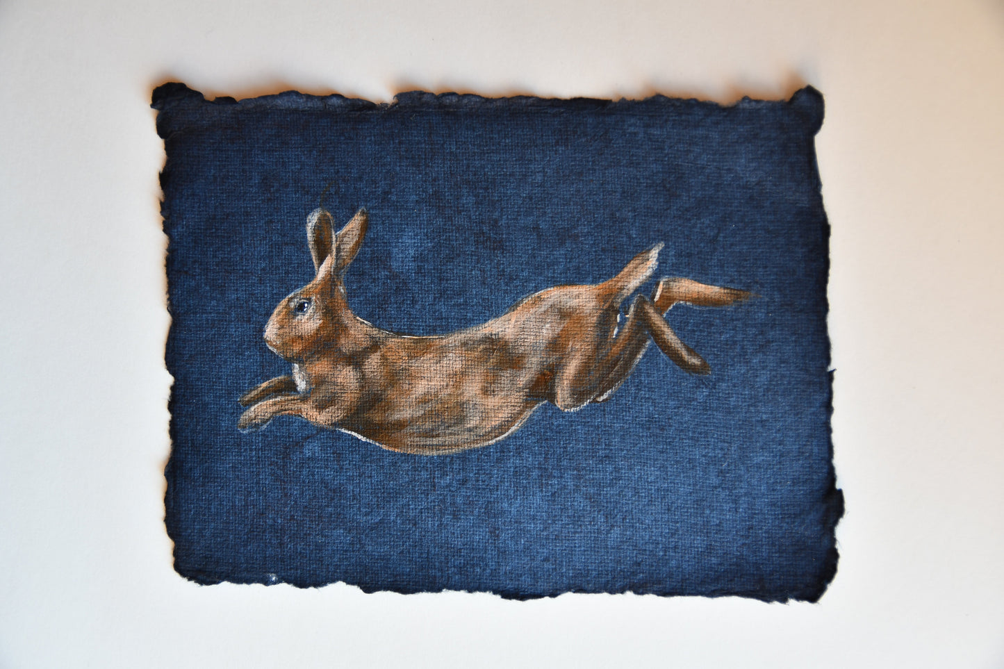 The Hare on Blue