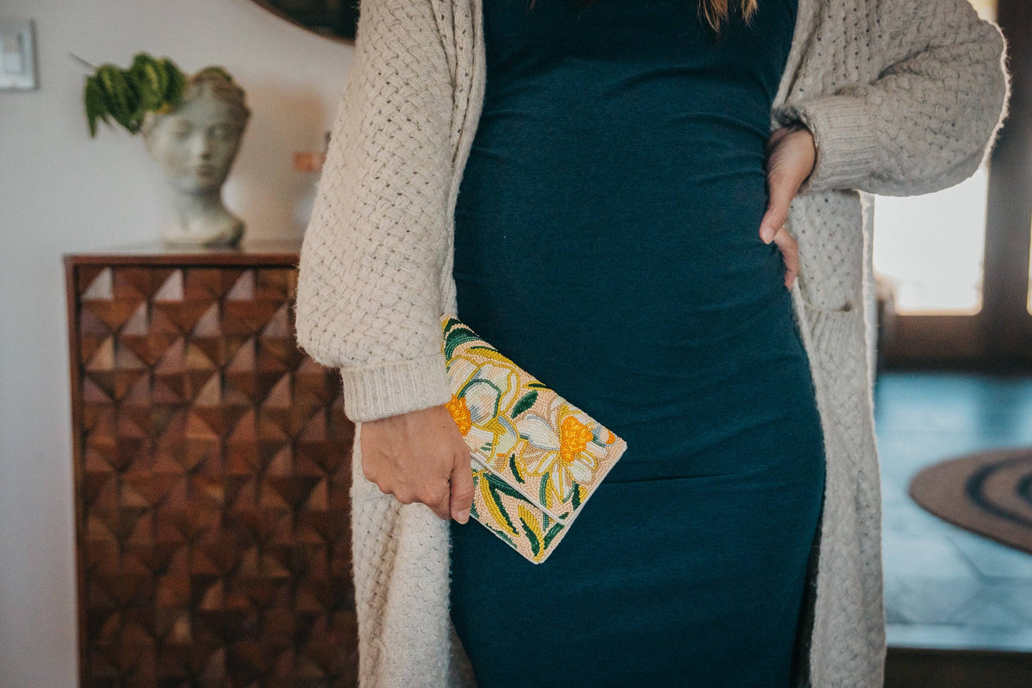 GraceLaced by Ruth Chou Simons - Claire de Lune Beaded Clutch