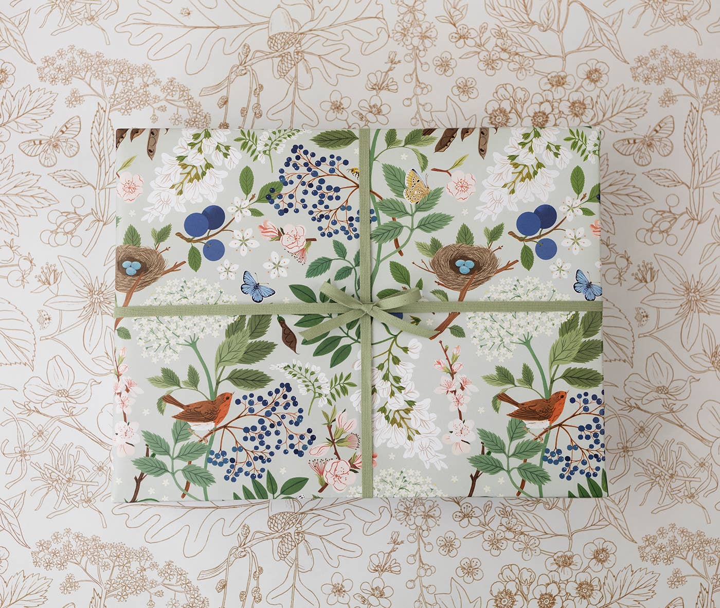 FLOWERING TREES | Double Sided Wrapping Paper