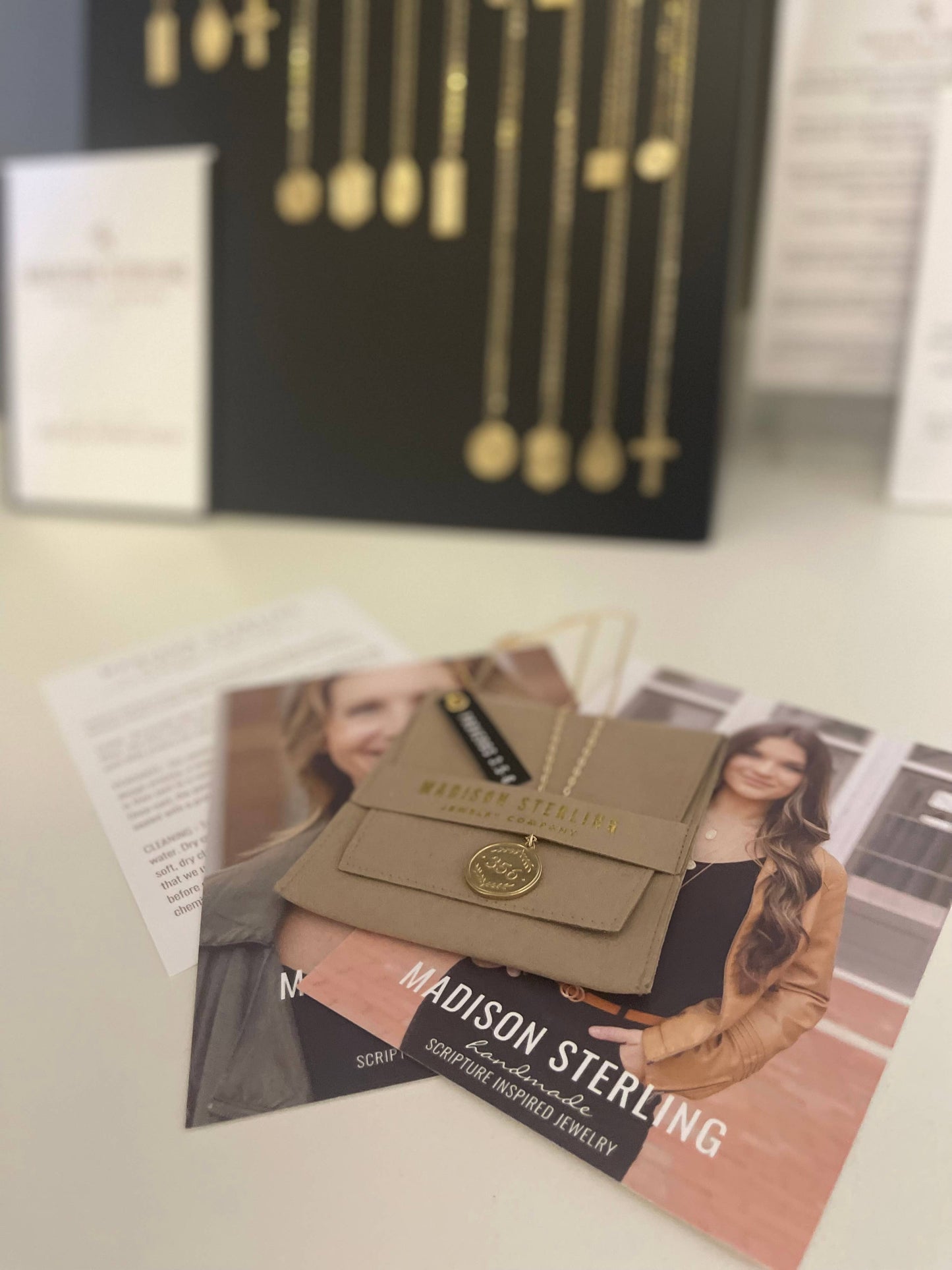 Madison Sterling - 16" - Proverbs 3:5-6 (Original Pendant Necklace)