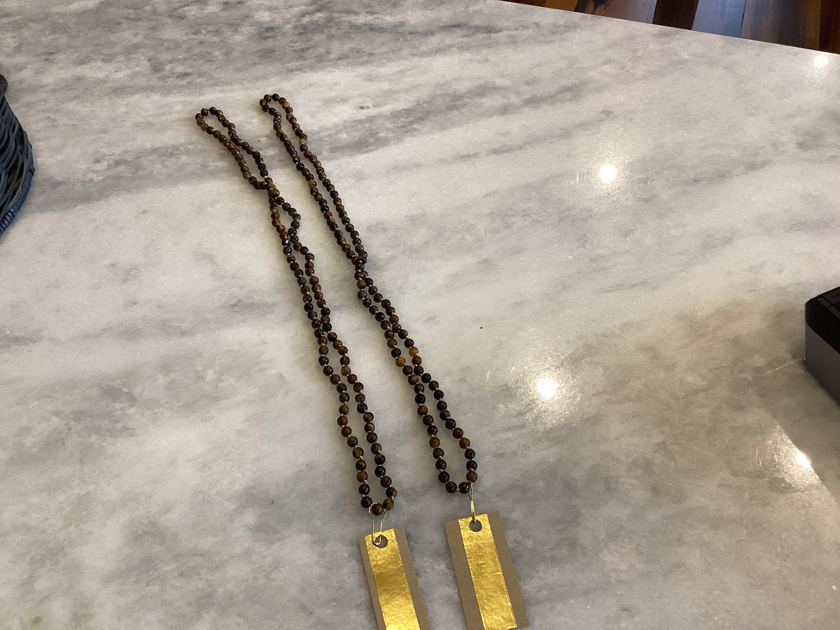 Hand Knotted Tiger Eye Necklace