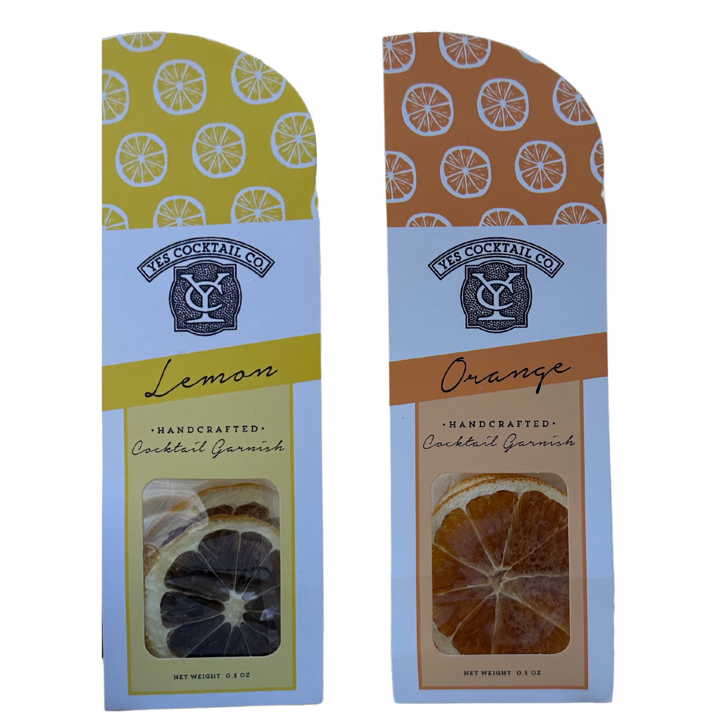 Yes Cocktail Co - Dehydrated Cocktail Garnishes: Lemon / Stand up gift pouch