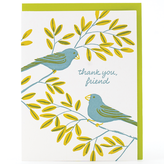 Smudge Ink - Little Birds Thank You Card