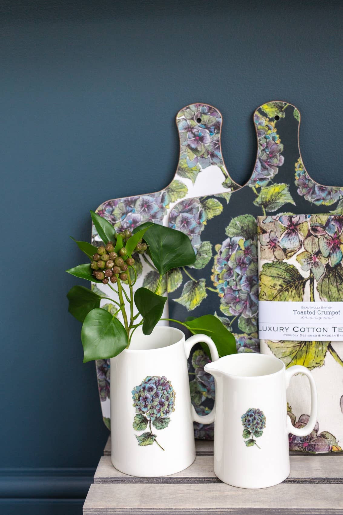 Toasted Crumpet - Hydrangea Mini Chopping Board