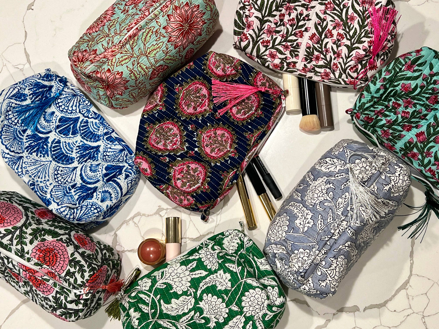 Ten Twenty Six Designs - Block Print Cosmetic Bag: 4