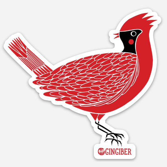 Gingiber - Cardinal Sticker