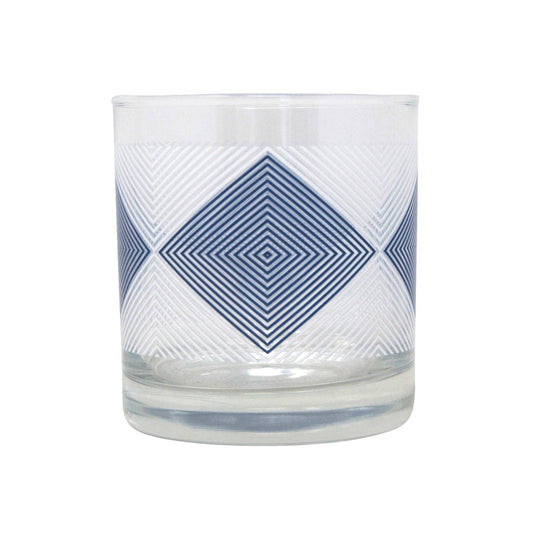 The Modern Home Bar - Hypnotic Blue Diamond Rocks Drinking Glass