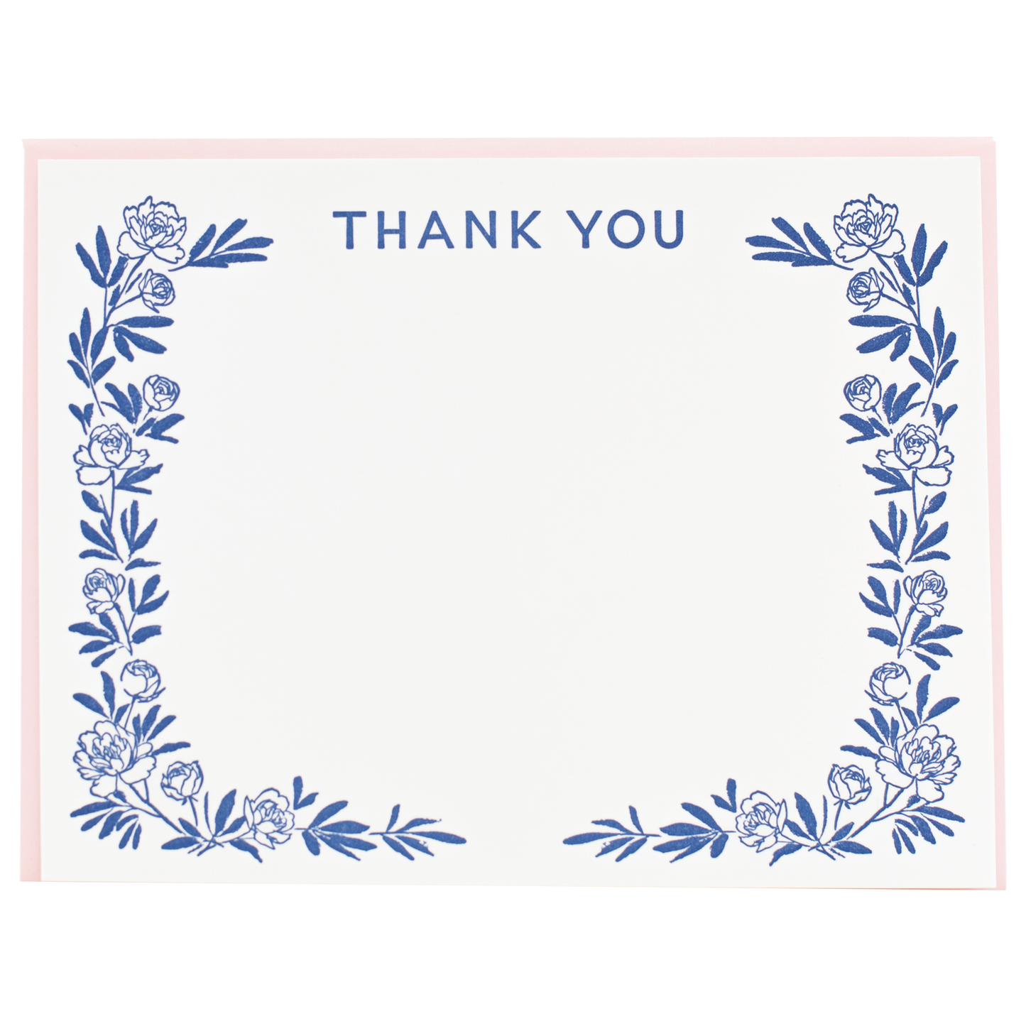 Smudge Ink - Peony Note Cards with Letterpress Envelopes