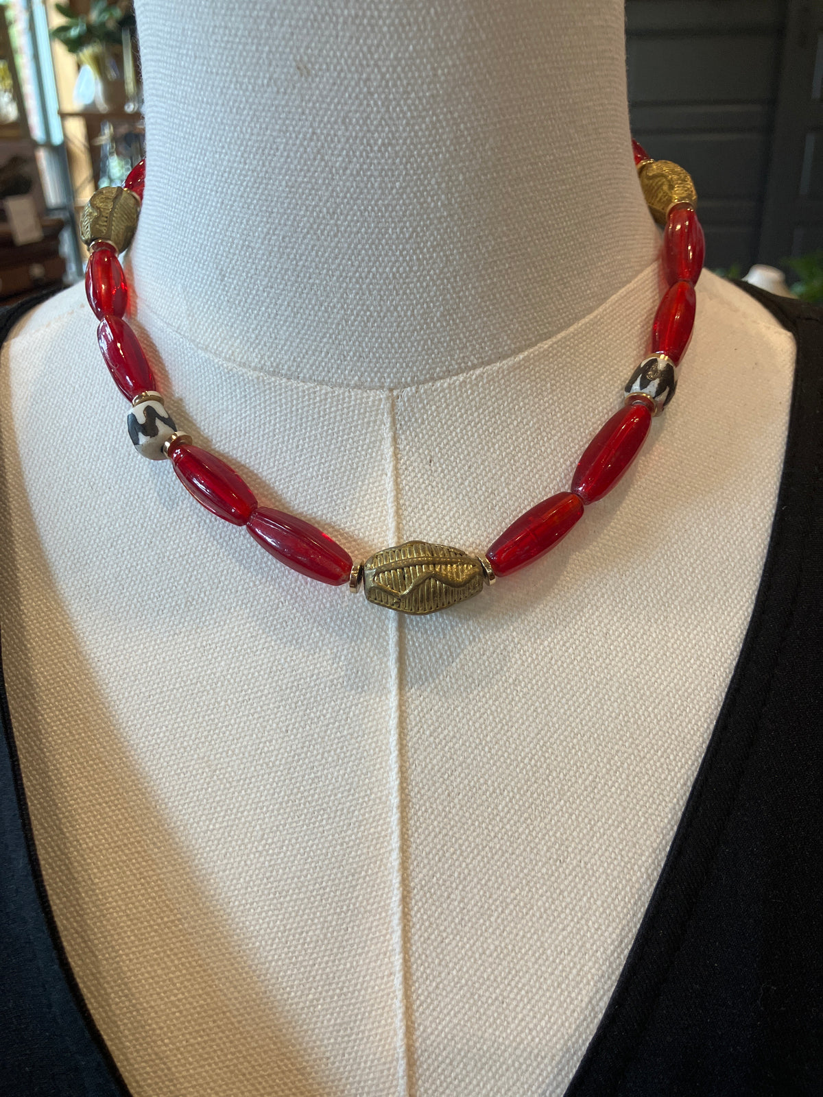 Brass & Bulldog Necklace