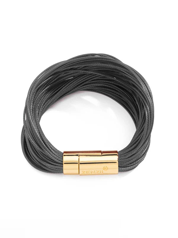 Blaire Layered Leather Rope Bracelet