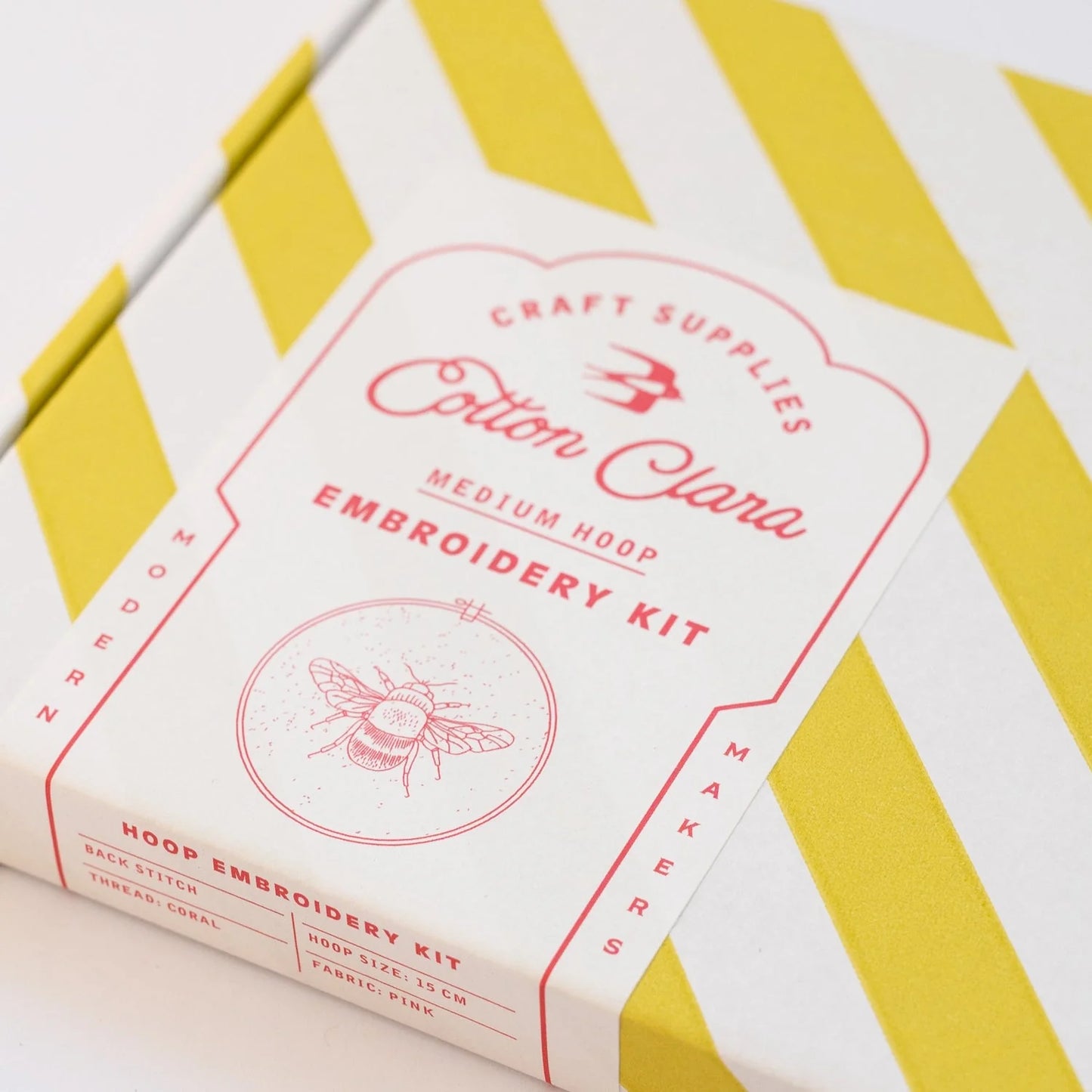 BEE EMBROIDERY HOOP KIT