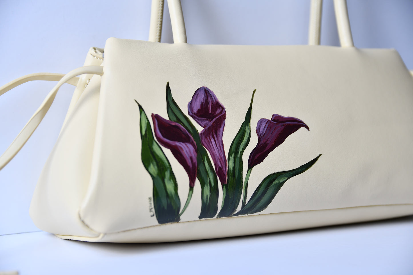 Hand Painted Calla Lily Bag