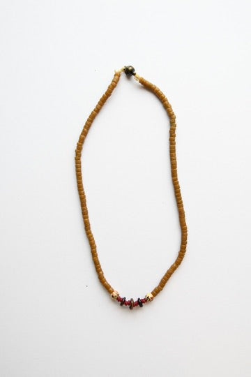 Chartreuse Horn Necklace