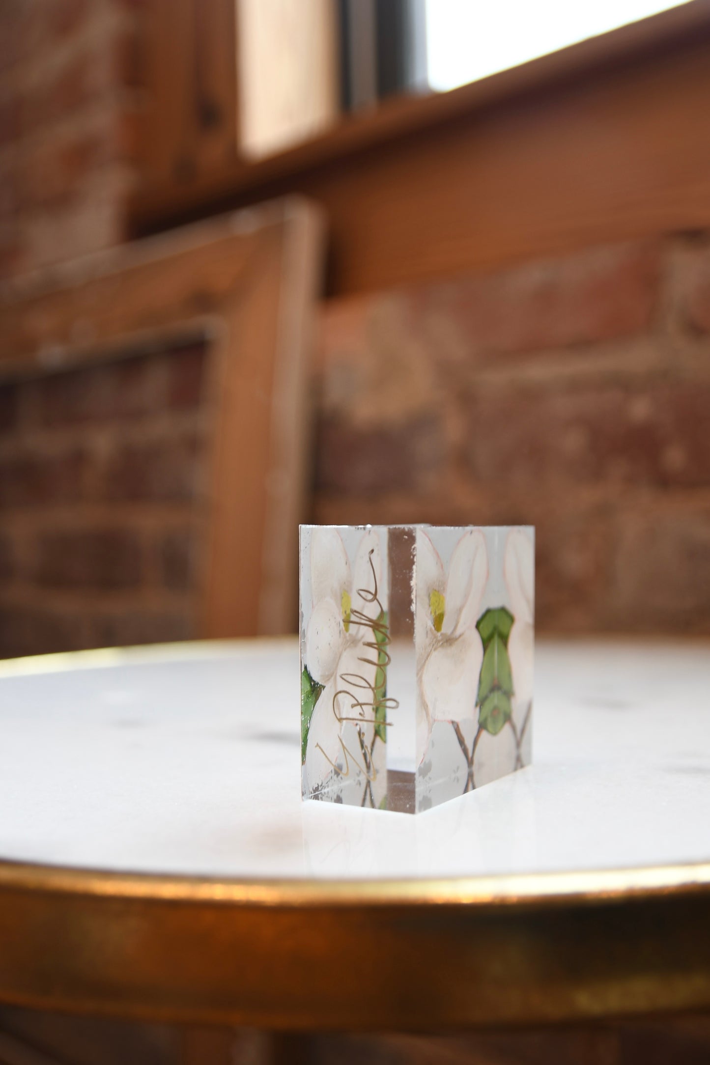 Southern Magnolia Mini Lucite Art
