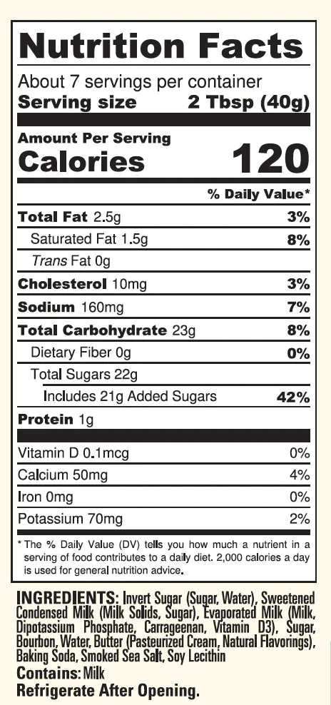 Caramel Sauce – Bourbon Smoked Sea Salt & Bourbon