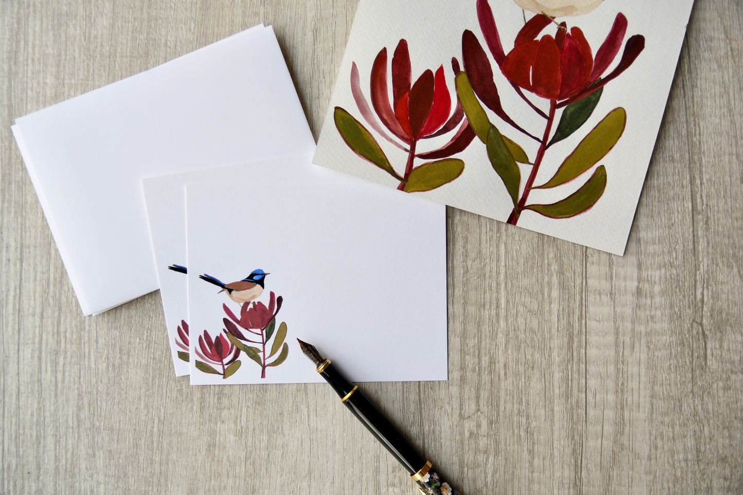 Superb Fairy Wren Personalized Notecards