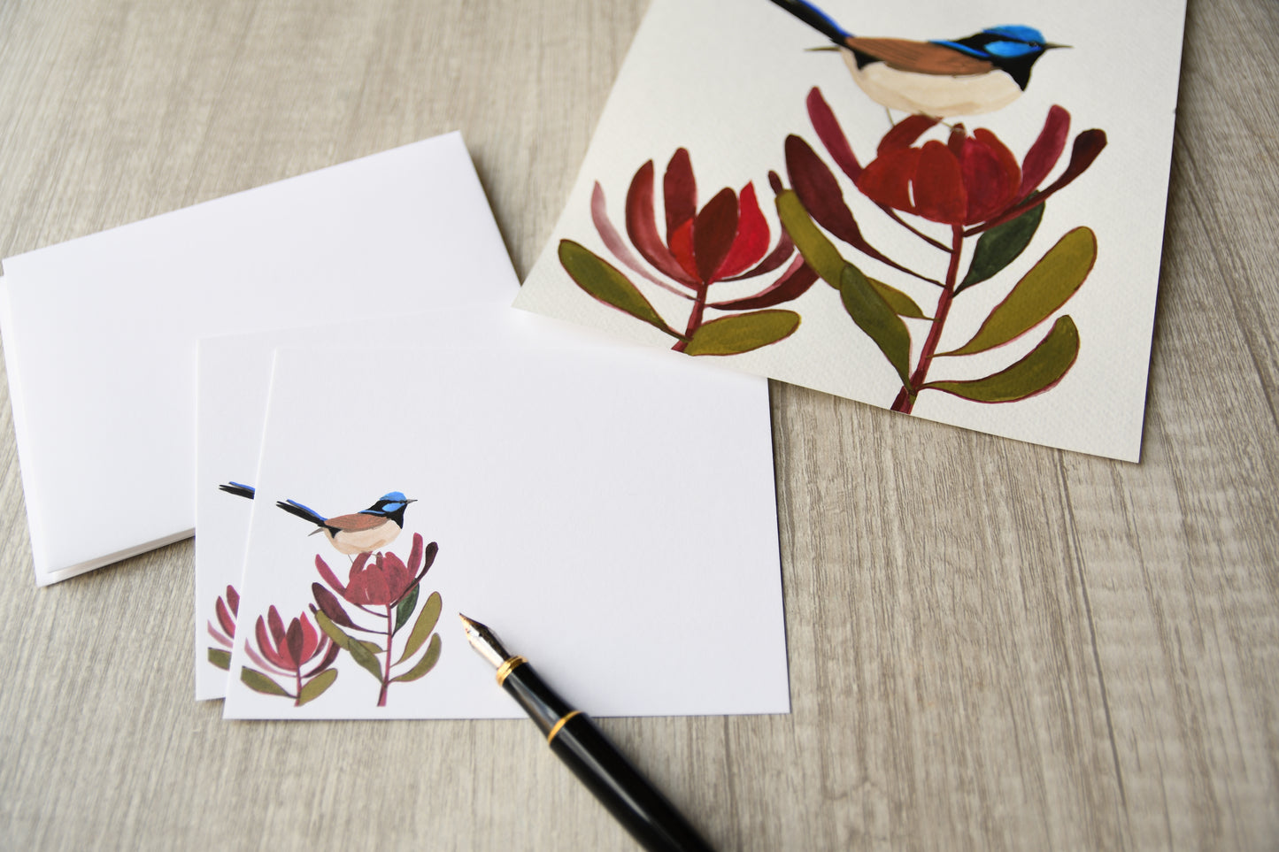 Superb Fairy Wren Personalized Notecards