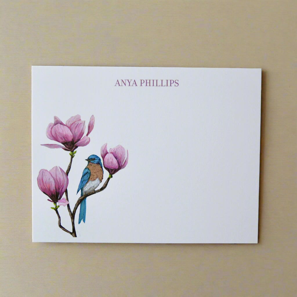 Eastern Bluebird Personalized Notecards
