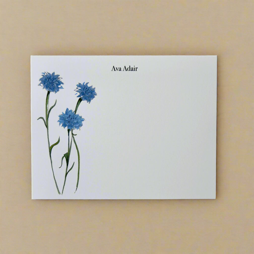Bleuet Personalized Notecards