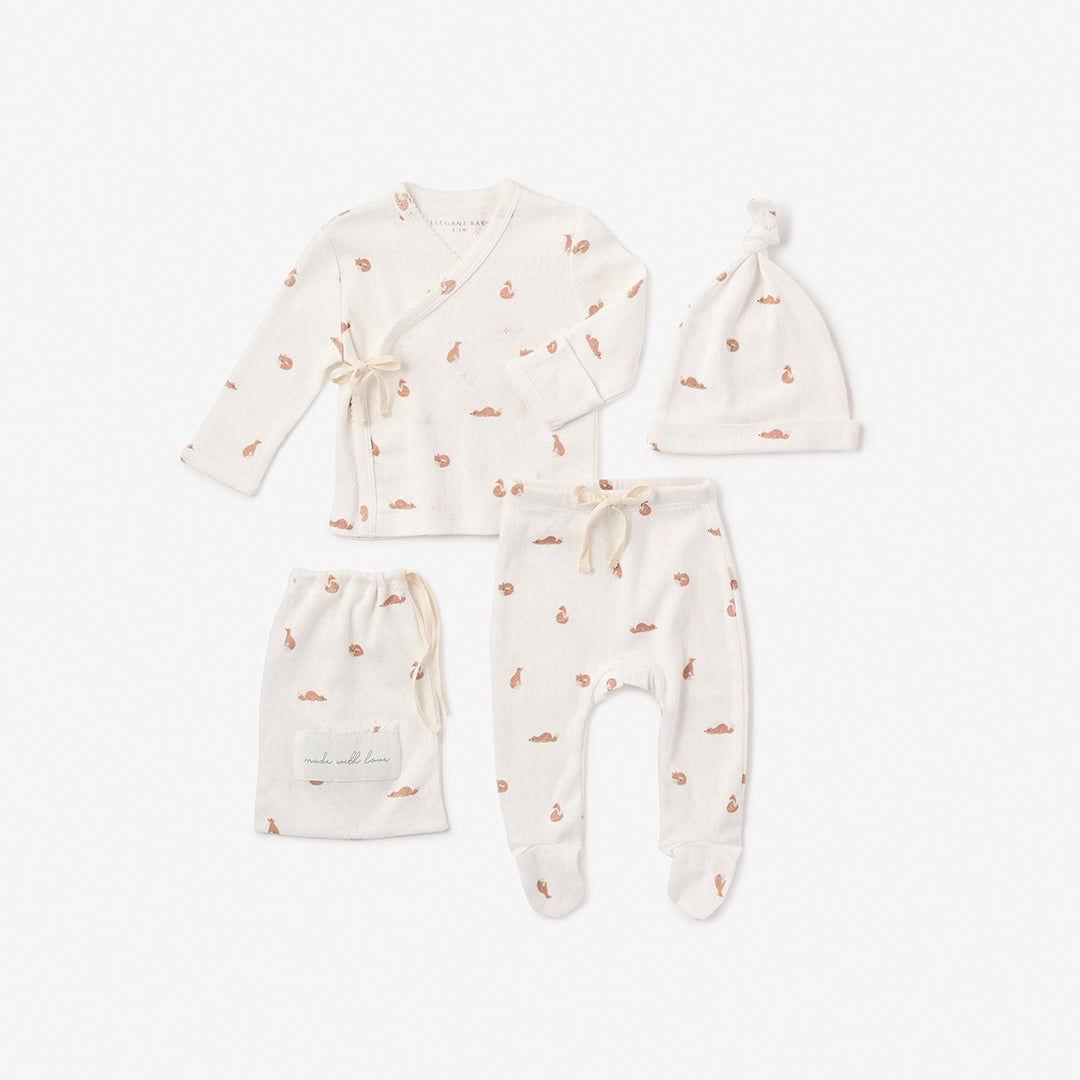 Foxes ORGANIC COTTON POINTELLE LAYETTE