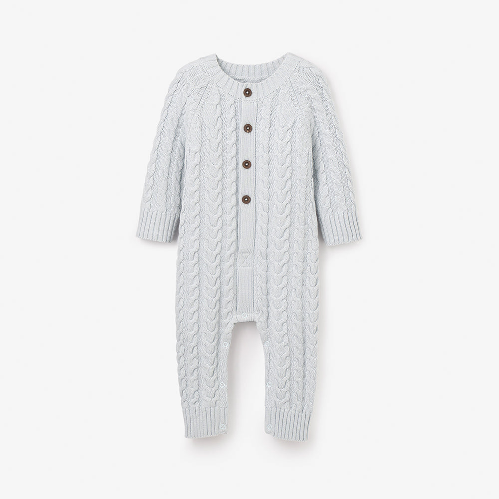 Pale Blue Cable Jumpsuit